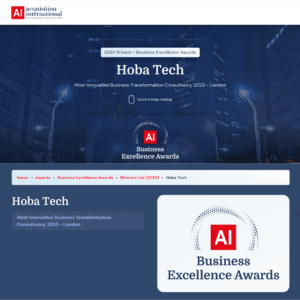 Business Excellence 2023 Award Business Excellence 2023 Award
