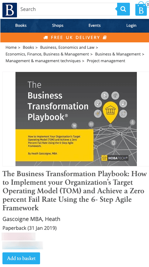 BlackWell's Now Stocks The Business Transformation Playbook BlackWell's Now Stocks The Business Transformation Playbook