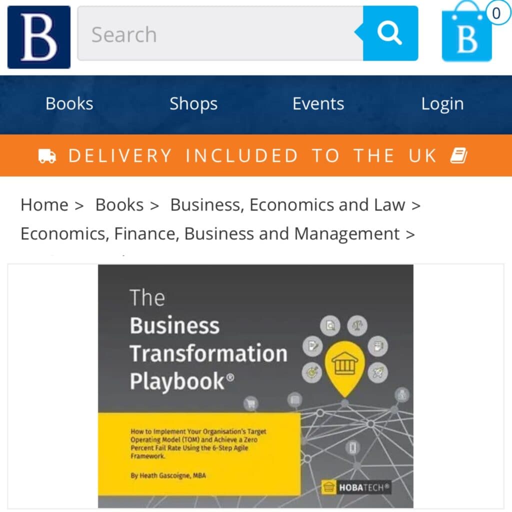 The Business Transformation Playbook Now Available at Blackwell’s Bookstores Across UK Campuses