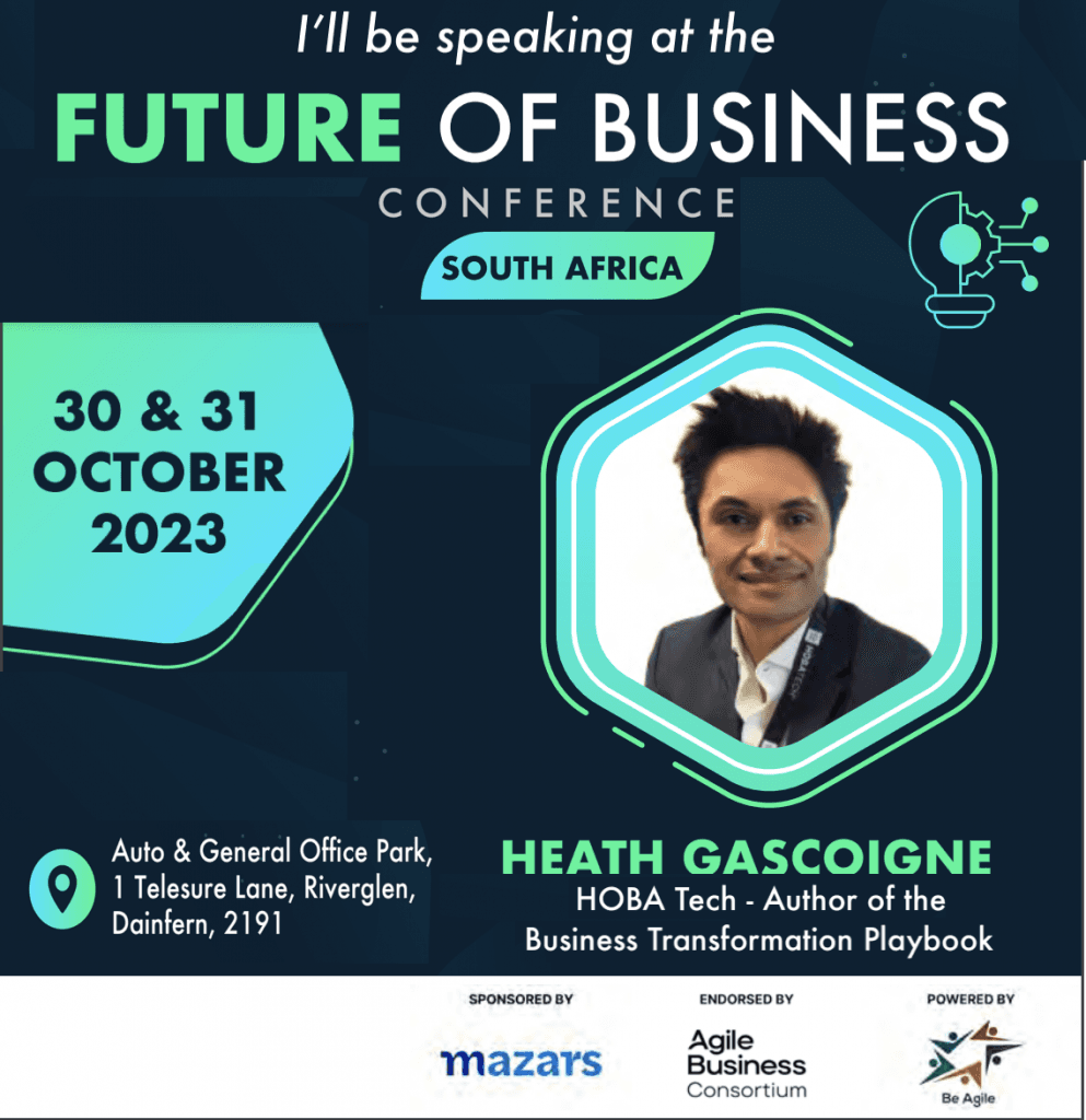 HOBA Tech CEO Key Note Speaker Future of Business Conference South Africa Oct 2023
