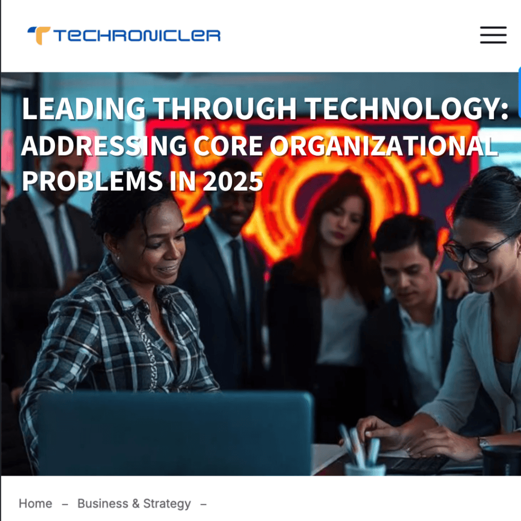 Heath Gascoigne Featured in Techronicler: Addressing Core Organizational Challenges in 2025