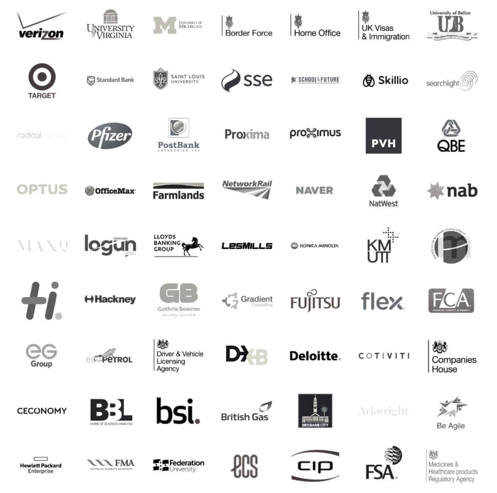 Companies trusting HOBA transformation Logos of leading companies trusting HOBA for business transformation initiatives