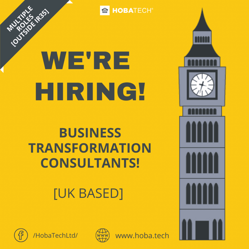 We're Hiring Business Transformation Consultants
