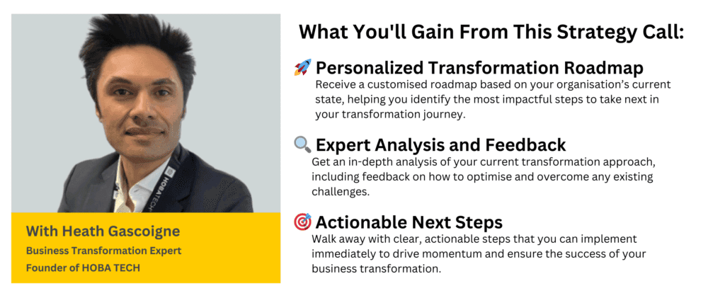 Strategy call benefits graphic displaying transformation results from Heath Gascoigne's business approach Strategy call benefits graphic displaying transformation results from Heath Gascoigne's business approach