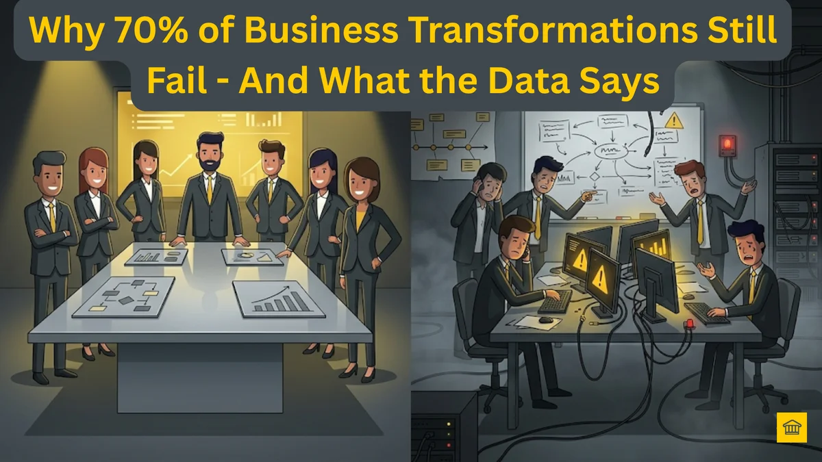Why 70% of Business Transformations Still Fail โ And What the Data Says Why 70% of Business Transformations Still Fail โ And What the Data Says