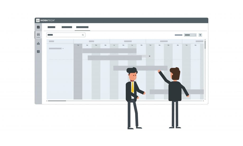 Target operating model software interface HOBA Pro platform showing multi-layer target operating model traceability