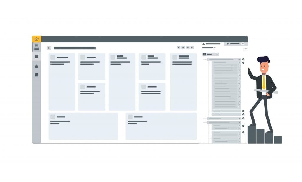 HOBA Pro platform mockups HOBA Pro platform mockups displaying Business Transformation Use Case interface